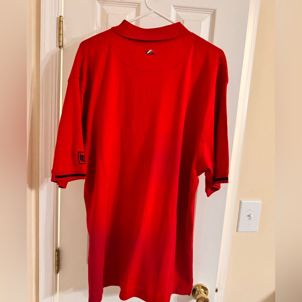 Cutter & Buck Red with black accents on collar and sleeves. Polo Size XL - Picture 4 of 16